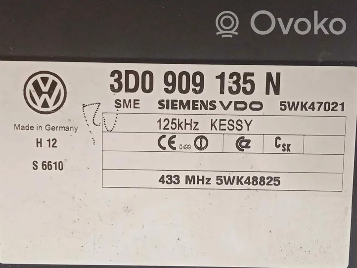 Volkswagen Touareg I Muut ohjainlaitteet/moduulit 3D0909135N