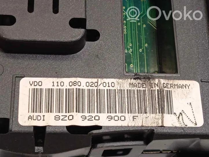 Audi A2 Tachimetro (quadro strumenti) 8Z0920900F