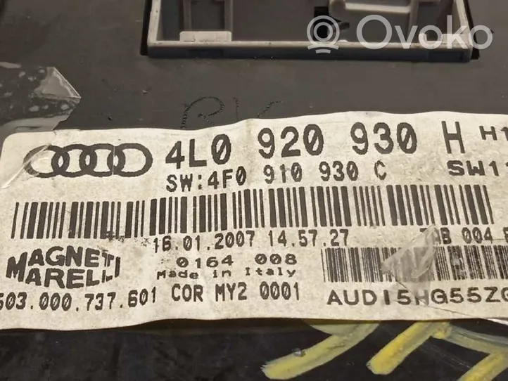 Audi Q7 4L Spidometrs (instrumentu panelī) 4L0920830H