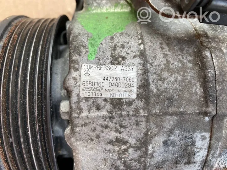 Mercedes-Benz E W212 Compressore aria condizionata (A/C) (pompa) 447280-7090