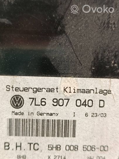 Volkswagen Touareg I Centralina del climatizzatore 7l6907040d