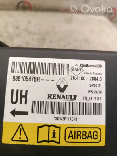 Renault Megane III Airbag control unit/module 985105478R