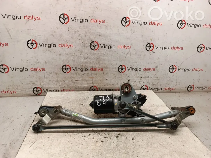 Citroen C3 Tringlerie et moteur d'essuie-glace avant 9638117180