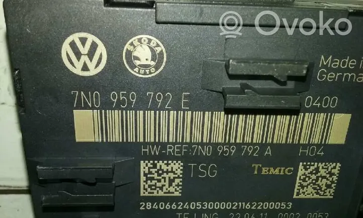 Volkswagen Sharan Jednostka sterująca bramą 7N0959792E