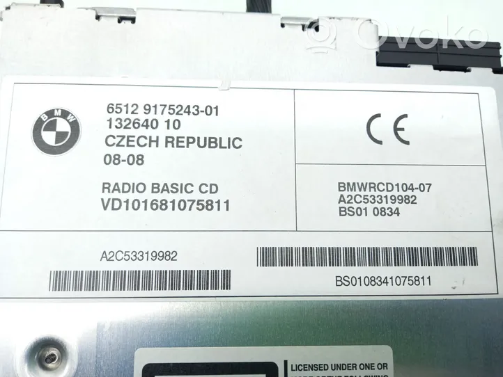 BMW X3 E83 Moduł / Sterownik dziku audio HiFi 65129175243