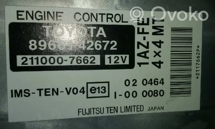 Toyota RAV 4 (XA10) Centralina/modulo motore ECU 8966142672