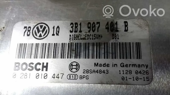 Volkswagen Passat Alltrack Centralina/modulo motore ECU 3B1907401B