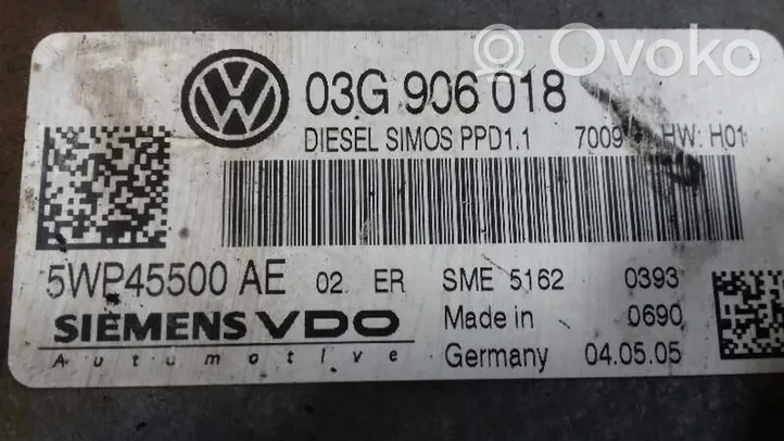 Volkswagen Passat Alltrack Unité de commande, module ECU de moteur 03G906018