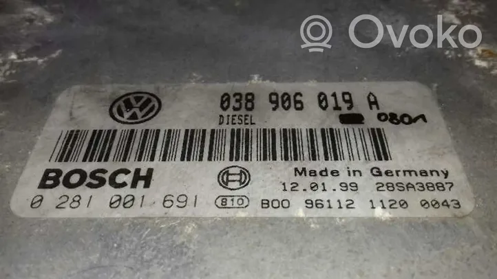 Volkswagen Passat Alltrack Moottorin ohjainlaite/moduuli (käytetyt) 038906019A