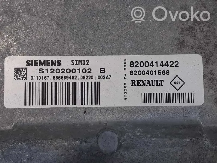 Renault Modus Unité de commande, module ECU de moteur 8200414422