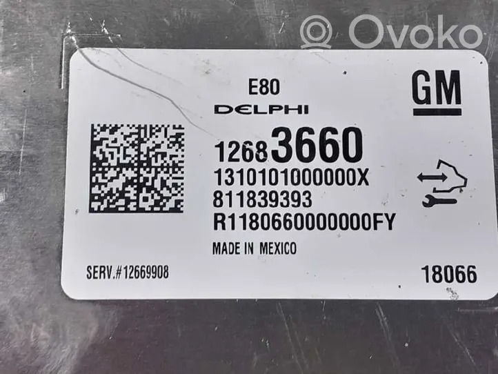 Opel Astra K Unité de commande, module ECU de moteur 12683660