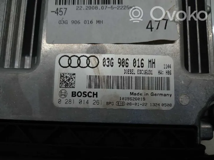 Audi A6 S6 C6 4F Unité de commande, module ECU de moteur 03G906016MH
