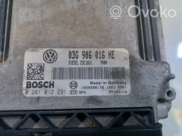 Seat Toledo III (5P) Komputer / Sterownik ECU silnika 03G906016HE