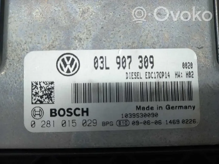 Volkswagen Passat Alltrack Komputer / Sterownik ECU silnika 03L907309
