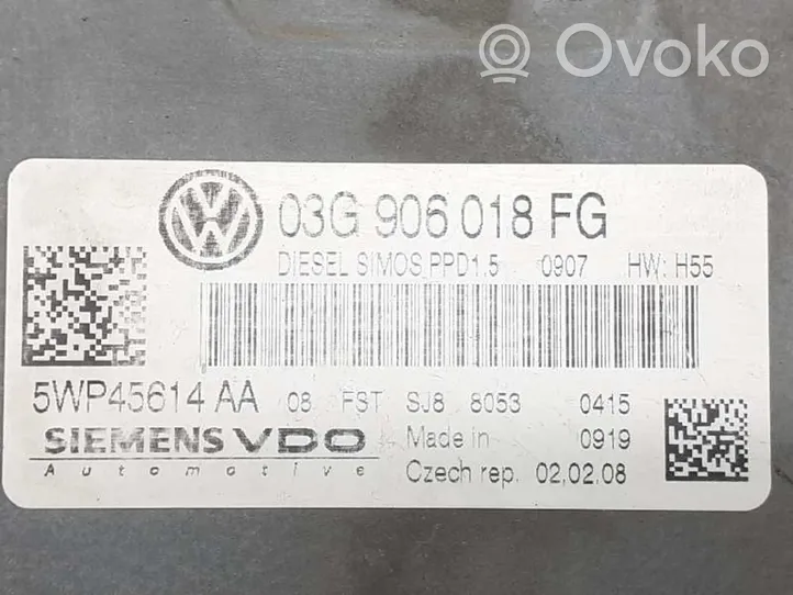 Volkswagen Passat Alltrack Komputer / Sterownik ECU silnika 03G906018FG