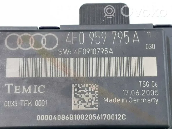 Audi A6 S6 C6 4F Centralina cancello 4F0959795A