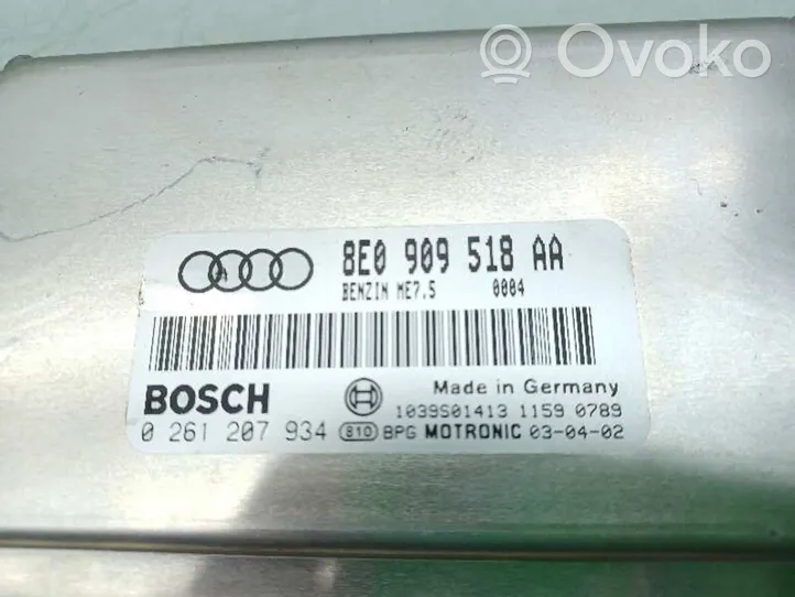 Audi A4 Allroad Komputer / Sterownik ECU silnika 8E0909518AA