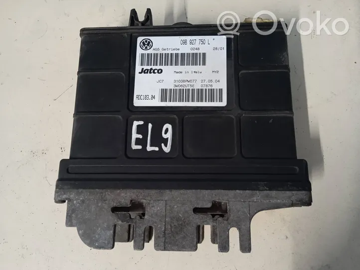 Volkswagen PASSAT B5 Pavarų dėžės valdymo blokas 09B927750L