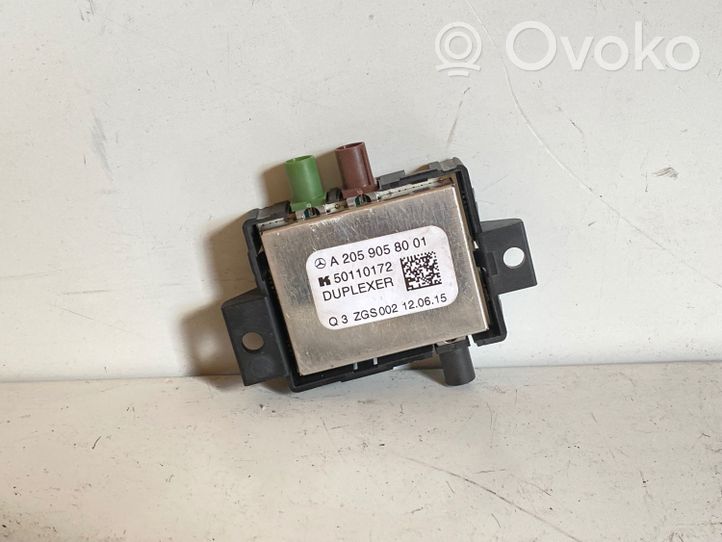 Mercedes-Benz C W205 Bluetooth antena A2059058001