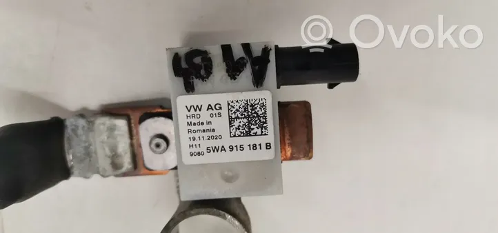 Volkswagen Golf VIII Câble négatif masse batterie 5WA915181B