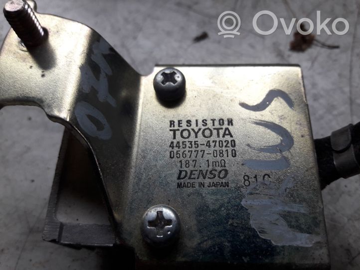 Toyota Prius (XW20) Relais de commande ventilateur chauffage 4453547020