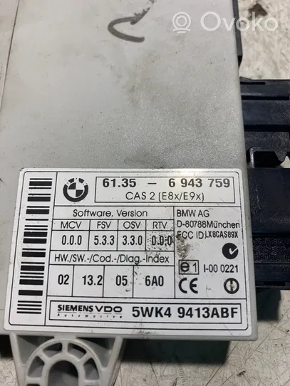 BMW 1 E81 E87 Moduł / Sterownik CAS 6943759