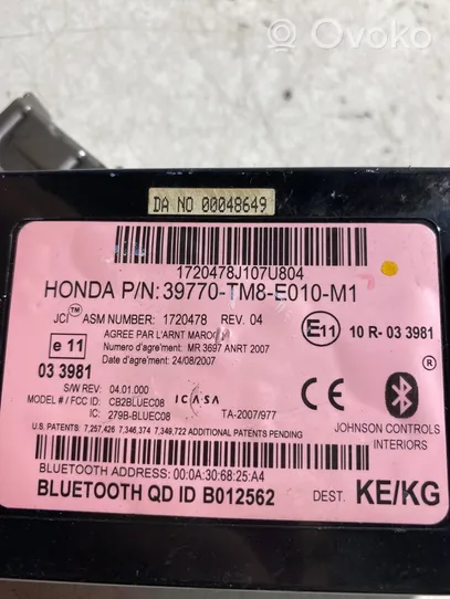 Honda Insight Centralina/modulo bluetooth 39770T18E010M1