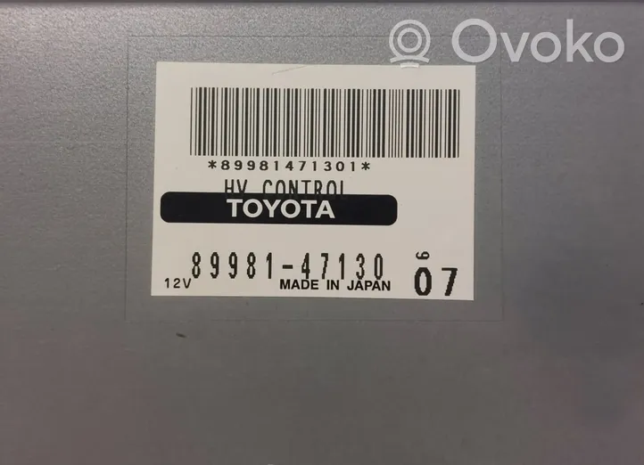 Toyota Prius (XW20) Moottorin ohjainlaite/moduuli 89981-47130