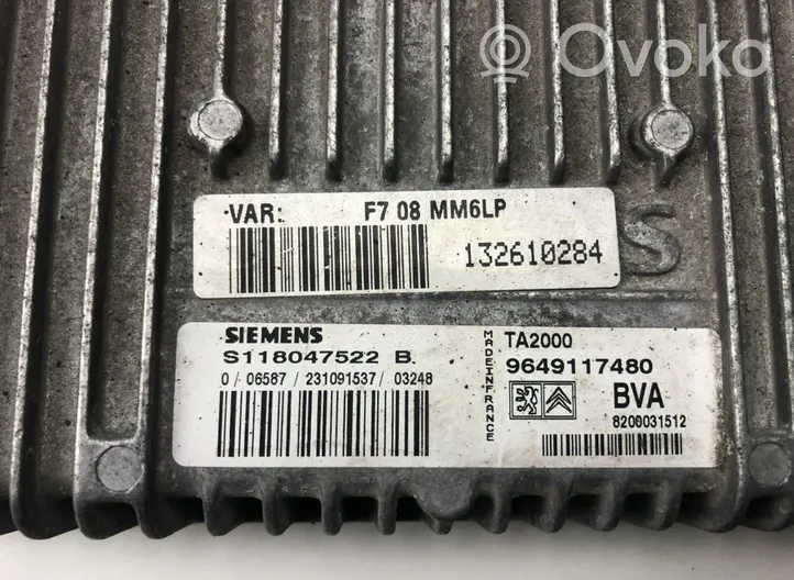 Citroen C5 Sterownik / Moduł ECU 9649117480