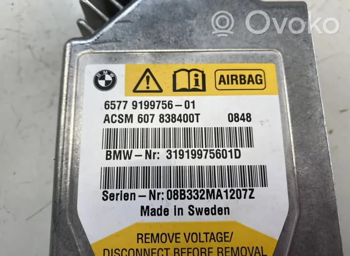 BMW 7 F01 F02 F03 F04 Module de contrôle airbag 65779199756-01