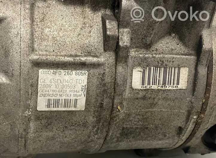 Audi A6 S6 C6 4F Kompresor / Sprężarka klimatyzacji A/C 4F0260805R