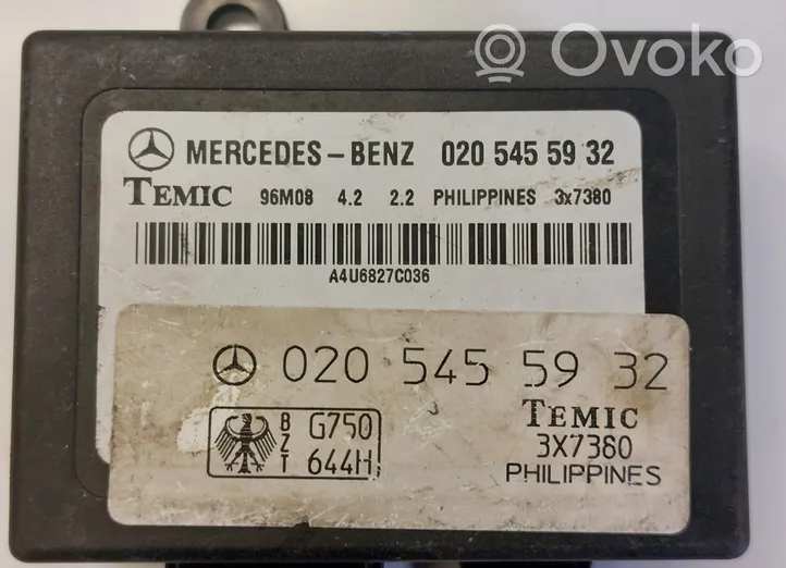 Mercedes-Benz Sprinter W901 W902 W903 W904 Unité de commande dispositif d'immobilisation A0205455932