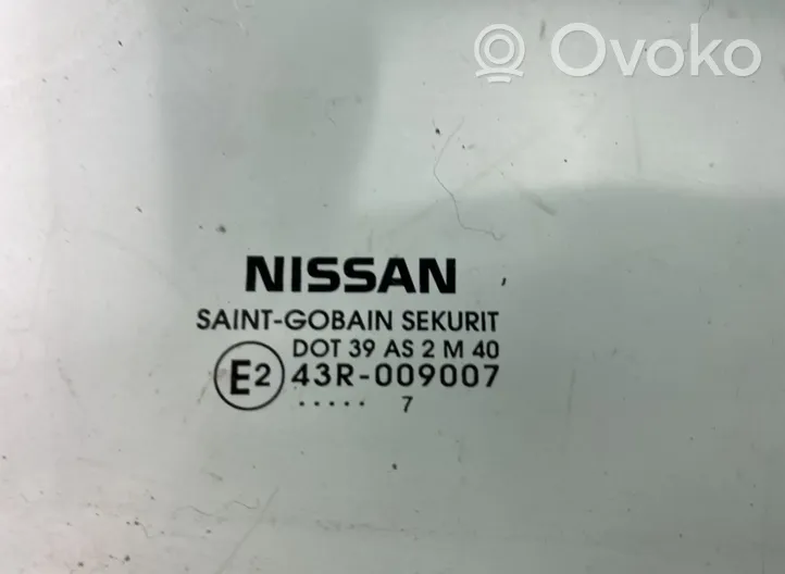 Nissan Leaf I (ZE0) Vetro del finestrino della portiera anteriore - quattro porte 43R009007