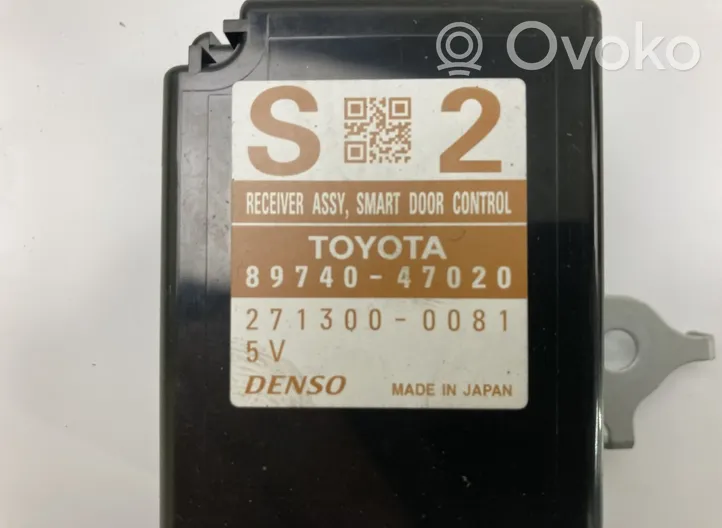 Toyota Prius (XW30) Avaimettoman käytön ohjainlaite/moduuli 8974047020