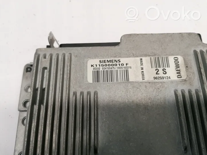 Daewoo Matiz Moottorin ohjainlaite/moduuli 96259124