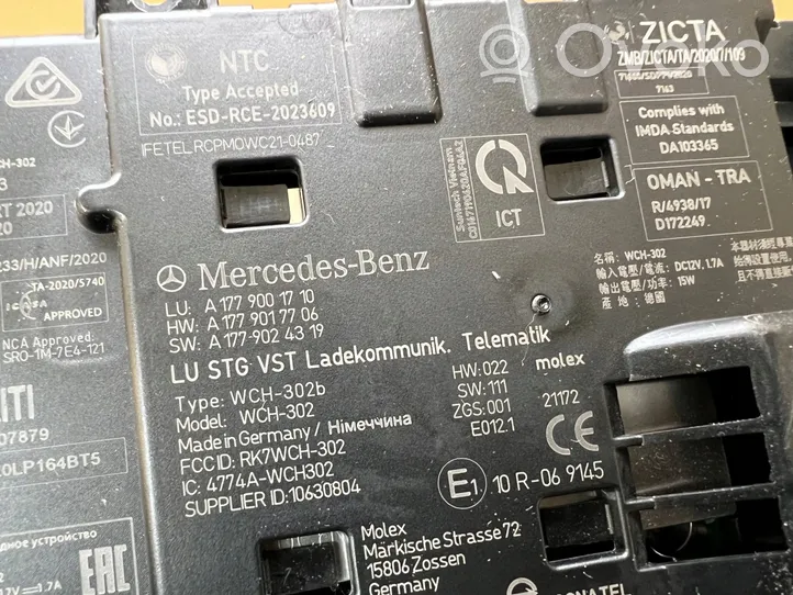 Mercedes-Benz CLA C118 X118 Muut ohjainlaitteet/moduulit A1779001710