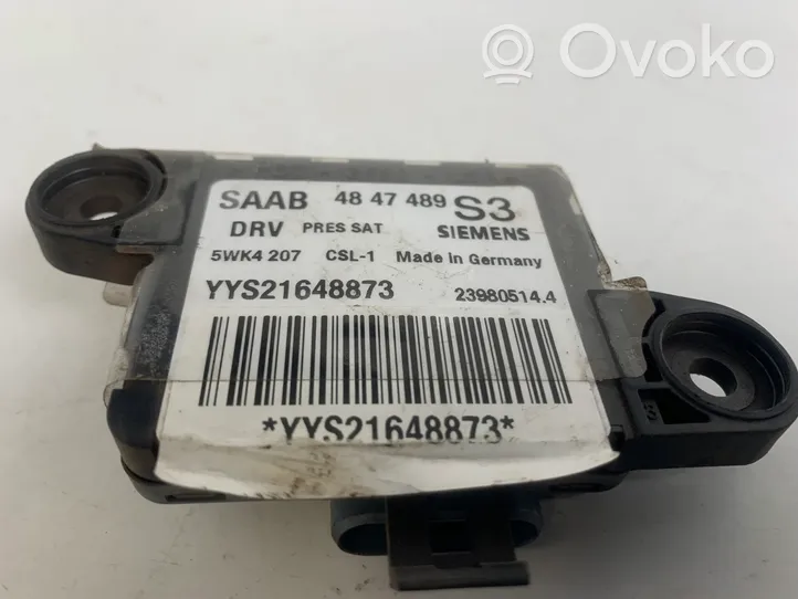 Saab 9-3 Ver2 Capteur de collision / impact de déploiement d'airbag 4847489