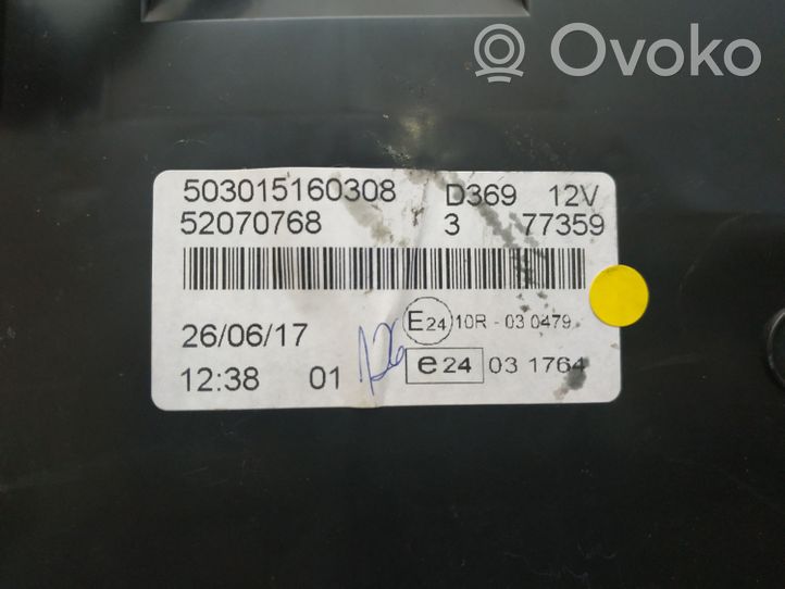 Opel Combo D Compteur de vitesse tableau de bord 503015160308