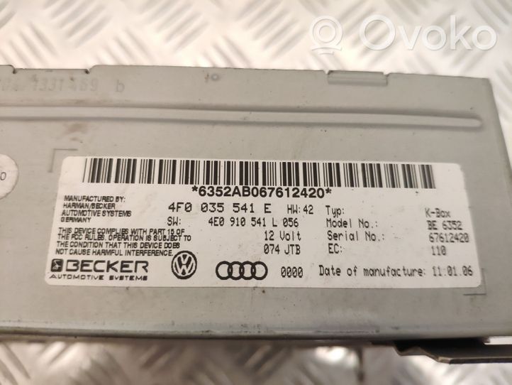 Audi A6 S6 C6 4F GPS-navigaation ohjainlaite/moduuli 4F0035541E