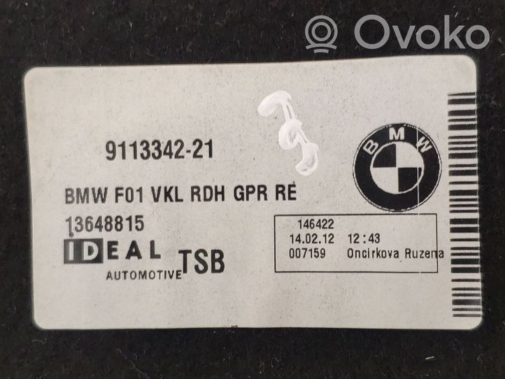 BMW 7 F01 F02 F03 F04 Rivestimento pannello laterale del bagagliaio/baule 9113342