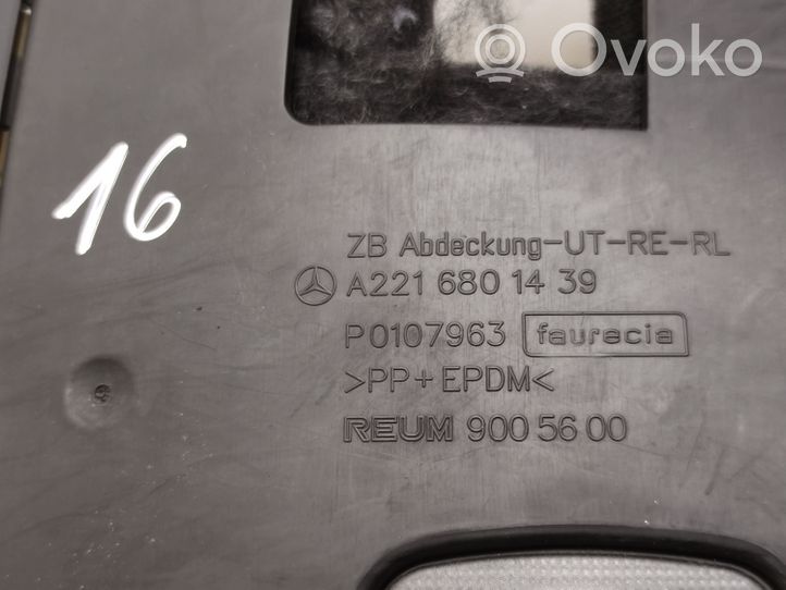 Mercedes-Benz S W221 Kojelaudan alempi verhoilu A2216801439