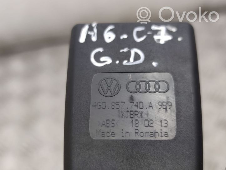 Audi A6 C7 Takaistuimen turvavyön solki 4G0857740A