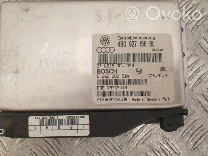 Audi A6 S6 C5 4B Pavarų dėžės valdymo blokas 4B0927156BL