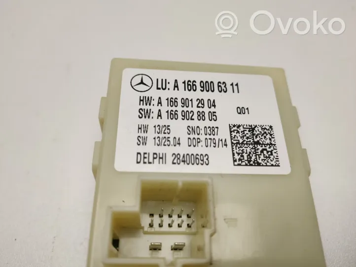 Mercedes-Benz ML W166 Altre centraline/moduli A1669006311