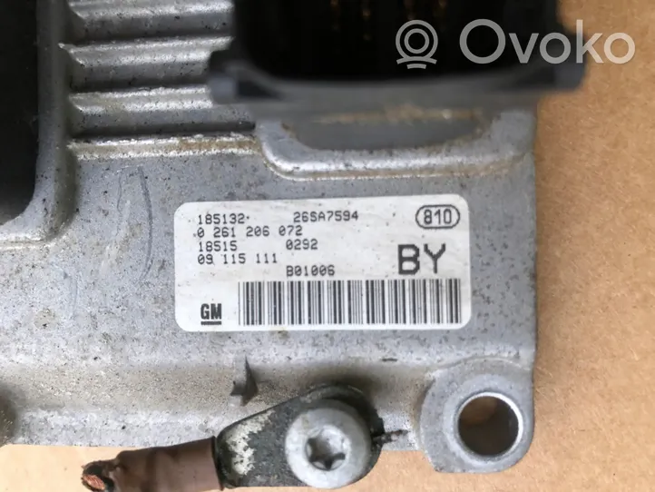 Opel Corsa C Sterownik / Moduł ECU 09115111