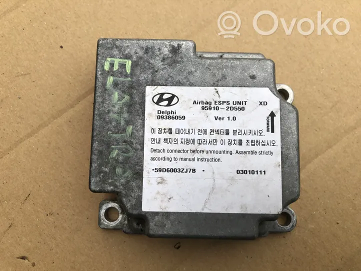 Hyundai Elantra Sterownik / Moduł Airbag 959102D550