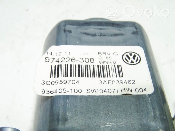 Volkswagen PASSAT B7 Silniczek podnoszenia szyby drzwi tylnych 3C0959704