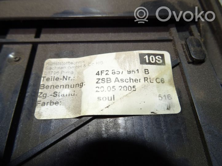 Audi A6 S6 C6 4F Отделка рычага переключения передач (пластиковая) 4F2857951B