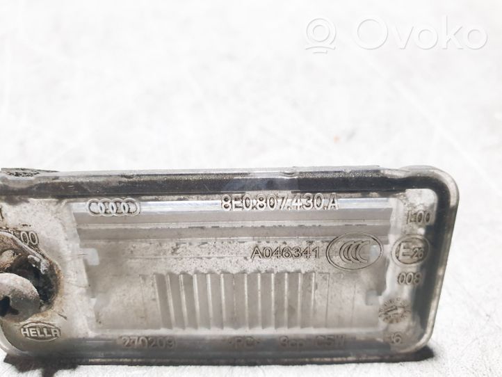 Audi A4 S4 B7 8E 8H Number plate light 8E0807430A