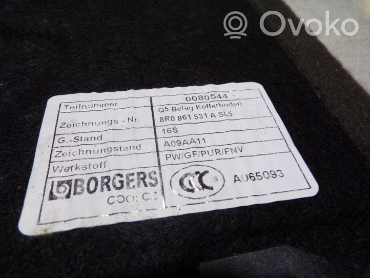 Audi Q5 SQ5 Tappeto di rivestimento del fondo del bagagliaio/baule 8R0861531A